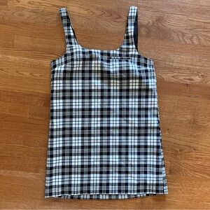 NEVER WORN! Black & white plaid dress